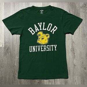 League - Green Baylor University Shirt - Green/Yellow/White - Sz Small